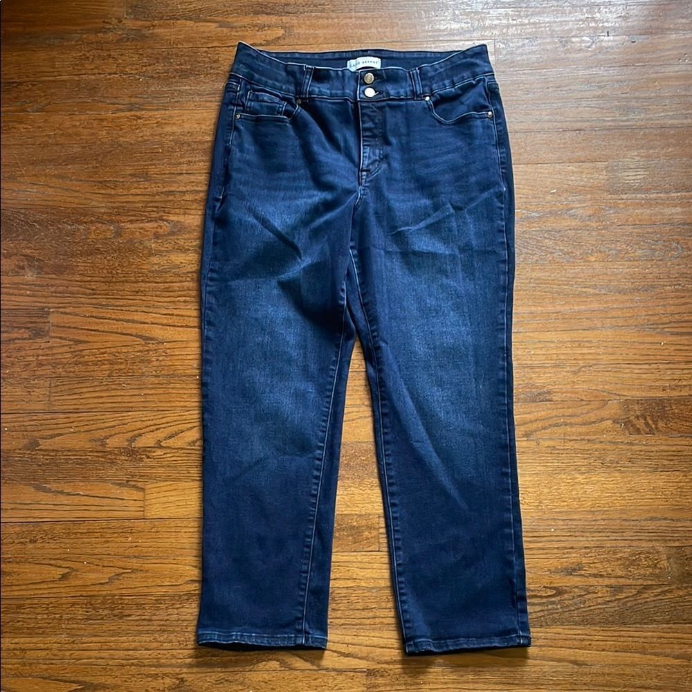 Lane Bryant Flex Magic Waistband Tighter Tummy High Rise Straight Jeans